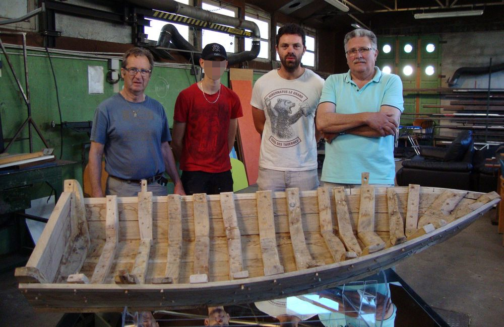 Maquette terminée du fac-similé à l'échelle 1/5ème.