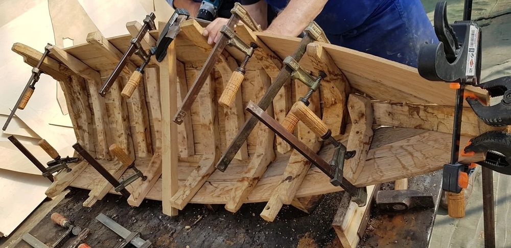 Réalisation en cours de la maquette du fac-similé à l'échelle 1/5ème.